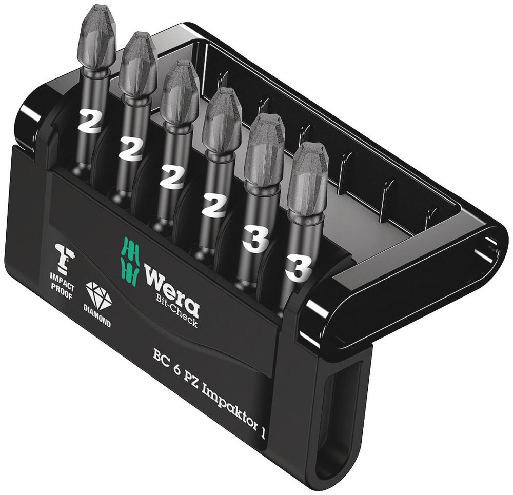 BIT-CHECK 6 PZ IMPAKTOR 1 BITS FOR PZ SCREWS<span class=' ItemWarning' style='display:block;'>Item is usually in stock, but we&#39;ll be in touch if there&#39;s a problem<br /></span>