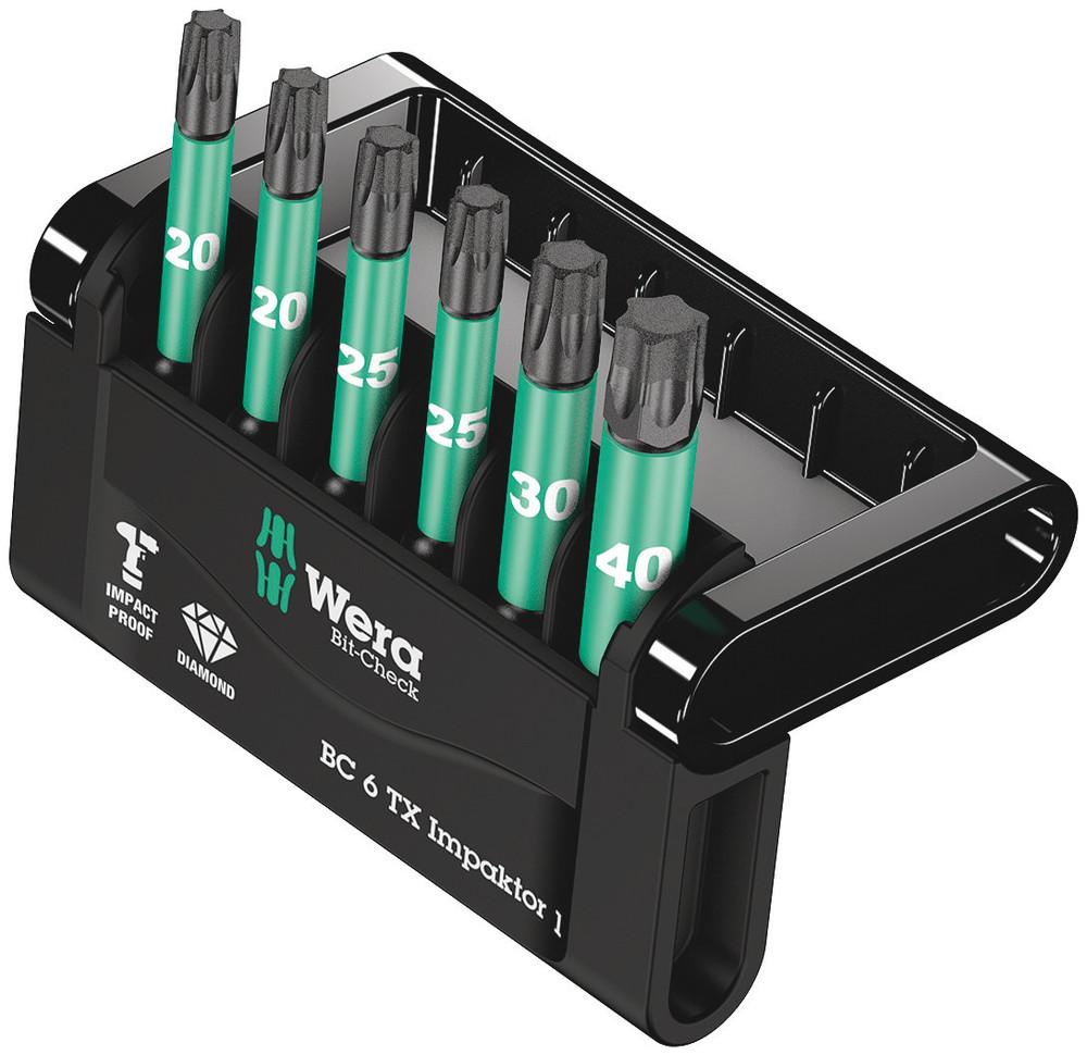 BIT-CHECK 6 TX IMPAKTOR 1 BITS FOR TX SCREWS<span class=' ItemWarning' style='display:block;'>Item is usually in stock, but we&#39;ll be in touch if there&#39;s a problem<br /></span>