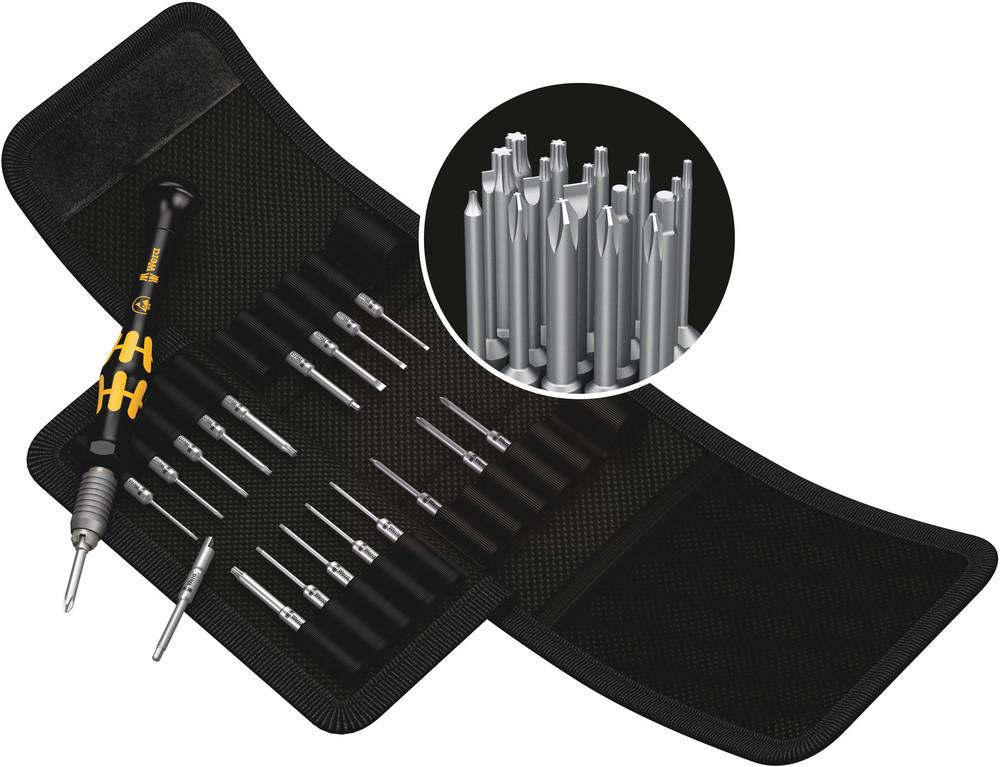 KRAFTFORM KOMPAKT MICRO-SET ESD/20 SB BIT SET WITH HANDLE AND INTER-CHANGEABLE BLADES<span class=' ItemWarning' style='display:block;'>Item is usually in stock, but we&#39;ll be in touch if there&#39;s a problem<br /></span>