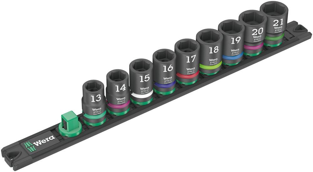 Magnetic socket rail C Impaktor 1 socket set, 1/2&#34; drive, 9 pieces<span class=' ItemWarning' style='display:block;'>Item is usually in stock, but we&#39;ll be in touch if there&#39;s a problem<br /></span>