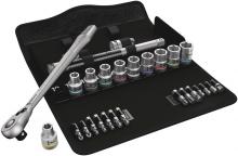 Wera Tools 05004078001 - 8100 SC 8 ZYKLOP METAL RATCHET SET 1/2 25 PCS RATCHET SET WITH SWITCH LEVER METRIC