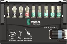 Wera Tools 05073630001 - BIT-CHECK 10 STAINLESS 1 SB BITS ASSORTMENT