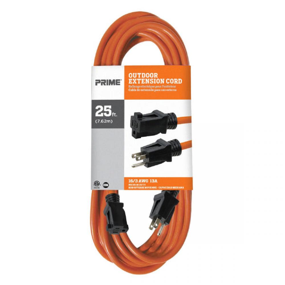 25FT 16/3 SJTW Orange Extension Cord<span class=' ItemWarning' style='display:block;'>Item is usually in stock, but we&#39;ll be in touch if there&#39;s a problem<br /></span>