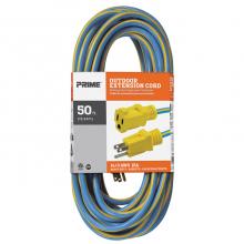 Prime Wire & Cable KC506730 - 50ft. 14/3 SJTW Blue/Yellow Outdoor Extension Cord