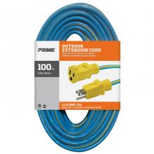 Prime Wire & Cable KC506735 - 100ft. 14/3 SJTW Blue/Yellow Outdoor Extension Cord