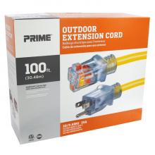 Prime Wire & Cable EC511935 - 100ft 10/3 SJTW Yellow Lighted End