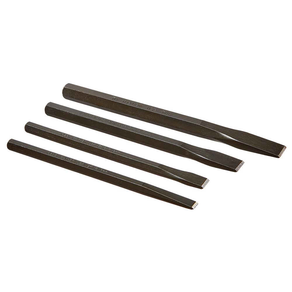 MAYHEW PROâ„¢ 4PC CHISEL SET 61519 Made in the USA<span class=' ItemWarning' style='display:block;'>Item is usually in stock, but we&#39;ll be in touch if there&#39;s a problem<br /></span>