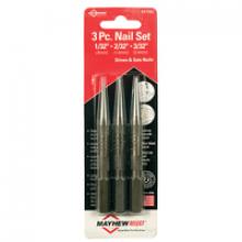 Mayhew 47502 - 3PC NAIL SET 1-2-3/32, CARDED 47502