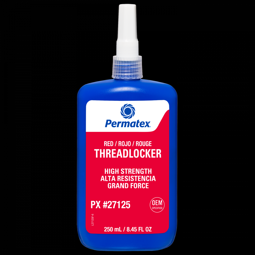 Permatex® Red High Strength 271 Threadlocker, 250mL Bottle<span class=' ItemWarning' style='display:block;'>Item is usually in stock, but we&#39;ll be in touch if there&#39;s a problem<br /></span>