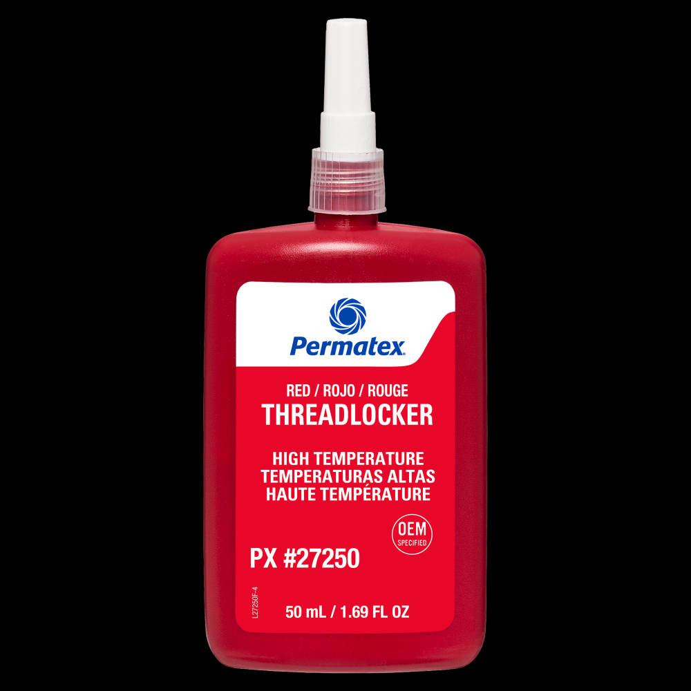 Permatex® Red High Temperature 272 Threadlocker, 50mL Bottle<span class=' ItemWarning' style='display:block;'>Item is usually in stock, but we&#39;ll be in touch if there&#39;s a problem<br /></span>