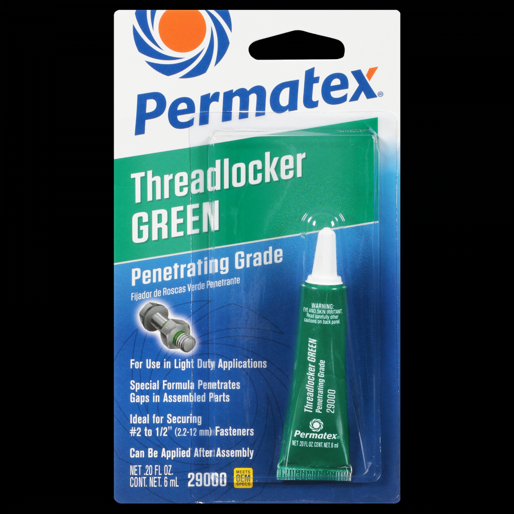 Permatex® Green Penetrating 290 Threadlocker, 6mL Tube<span class=' ItemWarning' style='display:block;'>Item is usually in stock, but we&#39;ll be in touch if there&#39;s a problem<br /></span>