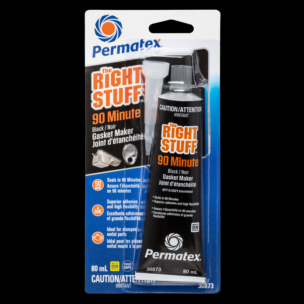 Permatex® The Right Stuff® Black 90-Minute Gasket, 80mL Tube<span class=' ItemWarning' style='display:block;'>Item is usually in stock, but we&#39;ll be in touch if there&#39;s a problem<br /></span>