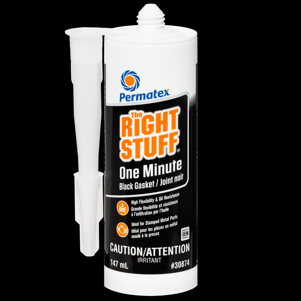 Permatex® The Right Stuff® Black Instant Gasket Maker, 147mL Cartridge<span class=' ItemWarning' style='display:block;'>Item is usually in stock, but we&#39;ll be in touch if there&#39;s a problem<br /></span>