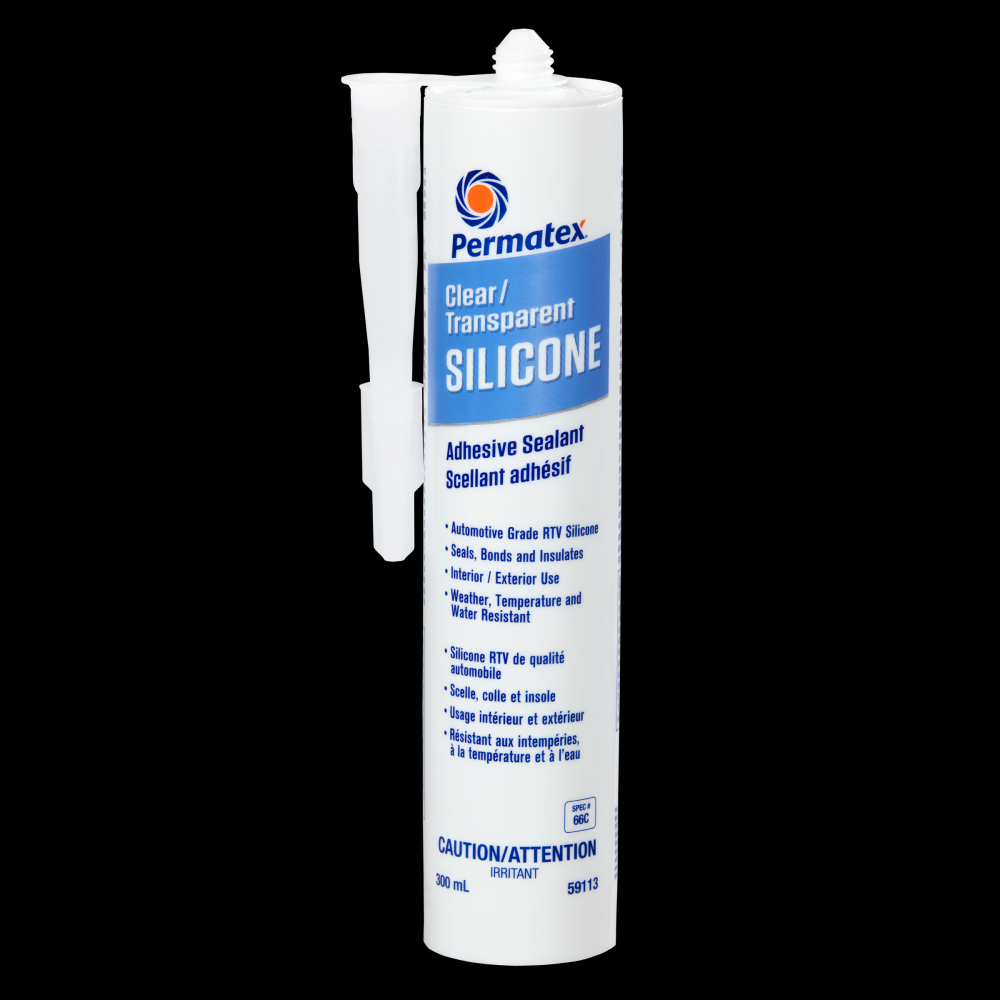 Permatex® Clear RTV Silicone Sealant 66C, 300mL Cartridge<span class=' ItemWarning' style='display:block;'>Item is usually in stock, but we&#39;ll be in touch if there&#39;s a problem<br /></span>