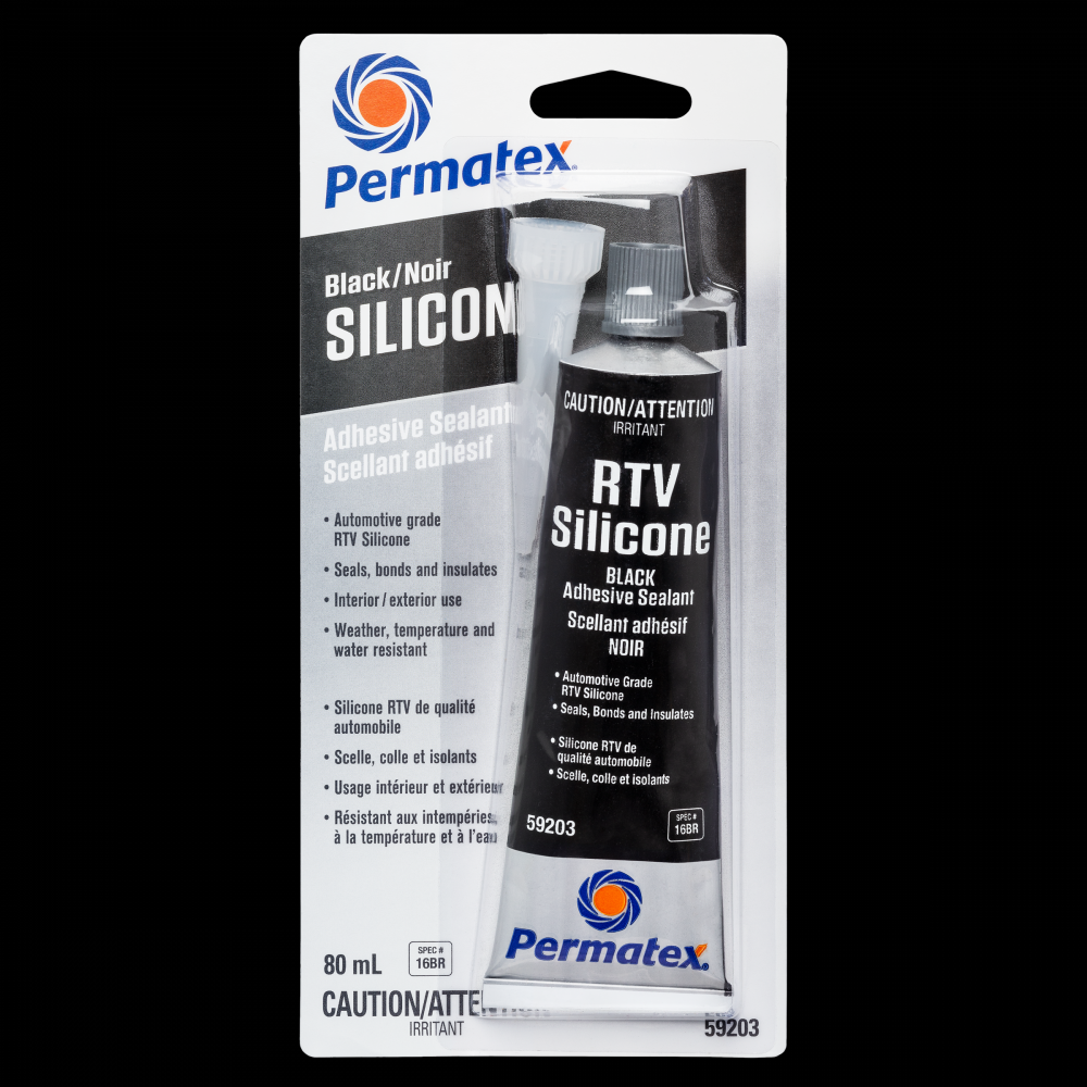Permatex® Black RTV Silicone Adhesive Sealant 16BR, 80mL Tube<span class=' ItemWarning' style='display:block;'>Item is usually in stock, but we&#39;ll be in touch if there&#39;s a problem<br /></span>