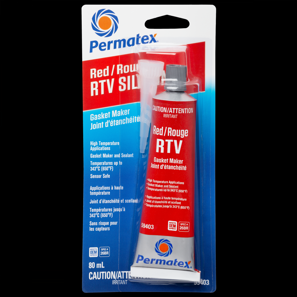 Permatex® Red High Temperature RTV Gasket Maker 26BR, 80mL Tube<span class=' ItemWarning' style='display:block;'>Item is usually in stock, but we&#39;ll be in touch if there&#39;s a problem<br /></span>