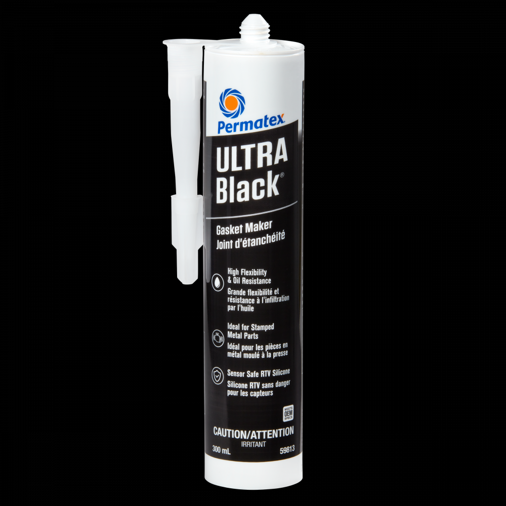 Permatex® Ultra Black® Gasket Maker 598C, 300mL Cartridge<span class=' ItemWarning' style='display:block;'>Item is usually in stock, but we&#39;ll be in touch if there&#39;s a problem<br /></span>