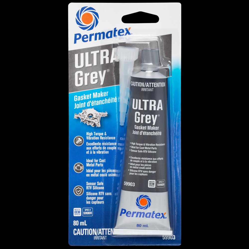 Permatex® Ultra Grey® Gasket Maker 599BR, 80mL Tube<span class=' ItemWarning' style='display:block;'>Item is usually in stock, but we&#39;ll be in touch if there&#39;s a problem<br /></span>