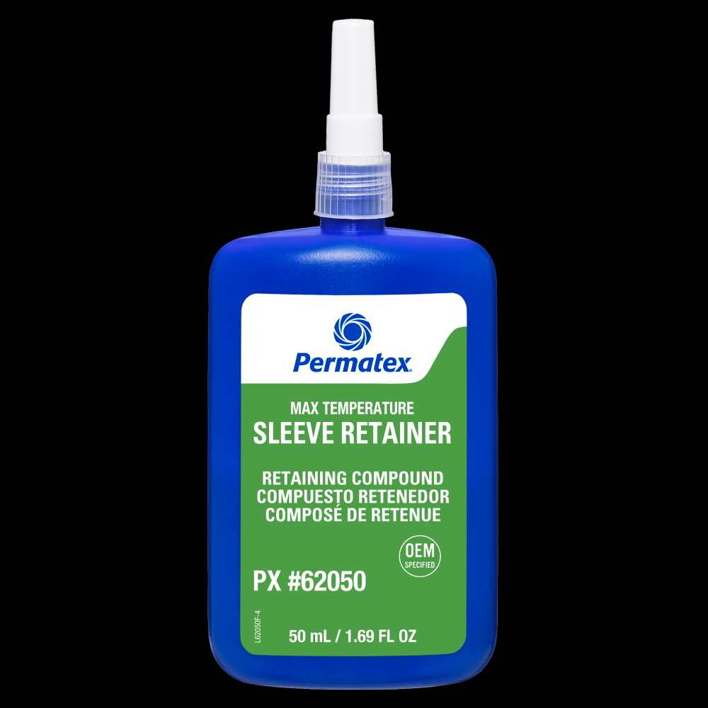 Permatex® Maximum Temperature 620 Sleeve Retainer, 50mL Bottle<span class=' ItemWarning' style='display:block;'>Item is usually in stock, but we&#39;ll be in touch if there&#39;s a problem<br /></span>