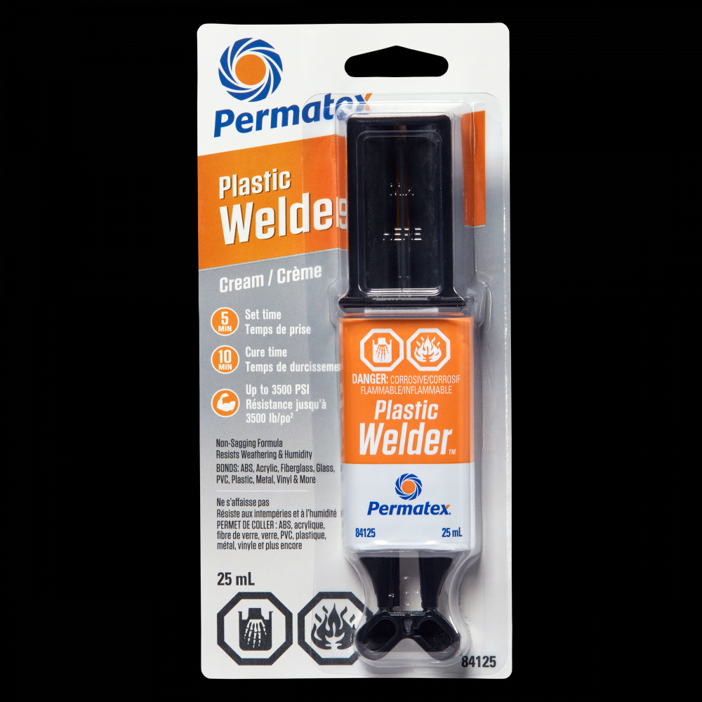 Permatex® Plastic Welder™ Biege Adhesive, 25mL Syringe<span class=' ItemWarning' style='display:block;'>Item is usually in stock, but we&#39;ll be in touch if there&#39;s a problem<br /></span>