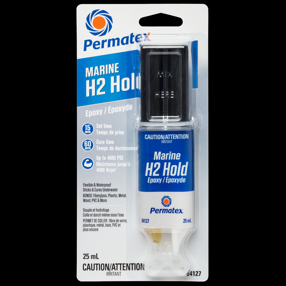 Permatex® Marine H2 Hold Epoxy, 25mL Syringe<span class=' ItemWarning' style='display:block;'>Item is usually in stock, but we&#39;ll be in touch if there&#39;s a problem<br /></span>