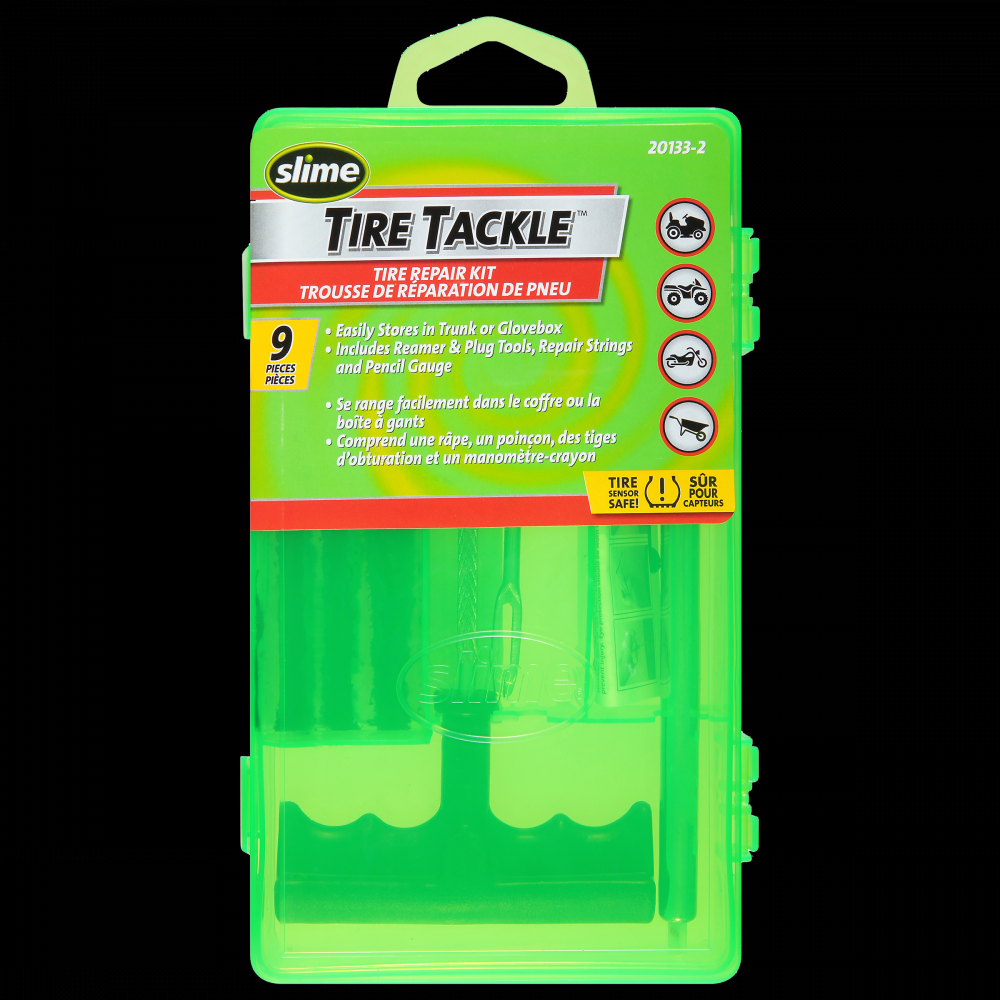 Slime® Tire Repair Tackle Kit, 9pc Kit<span class=' ItemWarning' style='display:block;'>Item is usually in stock, but we&#39;ll be in touch if there&#39;s a problem<br /></span>
