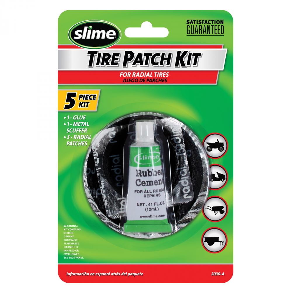 Slime® Tire Patch Kit with Glue Kit<span class=' ItemWarning' style='display:block;'>Item is usually in stock, but we&#39;ll be in touch if there&#39;s a problem<br /></span>