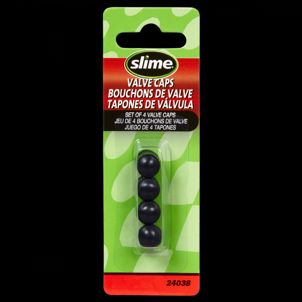 Slime® Tire Valve Caps - Black<span class=' ItemWarning' style='display:block;'>Item is usually in stock, but we&#39;ll be in touch if there&#39;s a problem<br /></span>