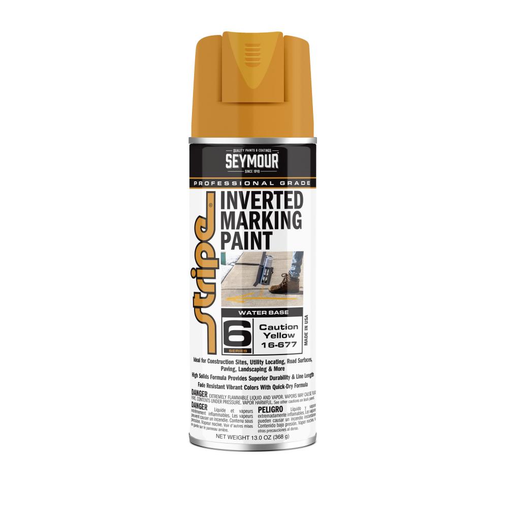 16-677  Seymour 16 oz. Water Based Marking Paint, Caution Yellow (15 oz.)<span class=' ItemWarning' style='display:block;'>Item is usually in stock, but we&#39;ll be in touch if there&#39;s a problem<br /></span>