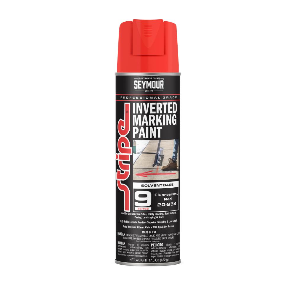 20-954 Seymour 20 oz. Stripe Solventbase, Fluorescent Red (17 oz.)<span class=' ItemWarning' style='display:block;'>Item is usually in stock, but we&#39;ll be in touch if there&#39;s a problem<br /></span>