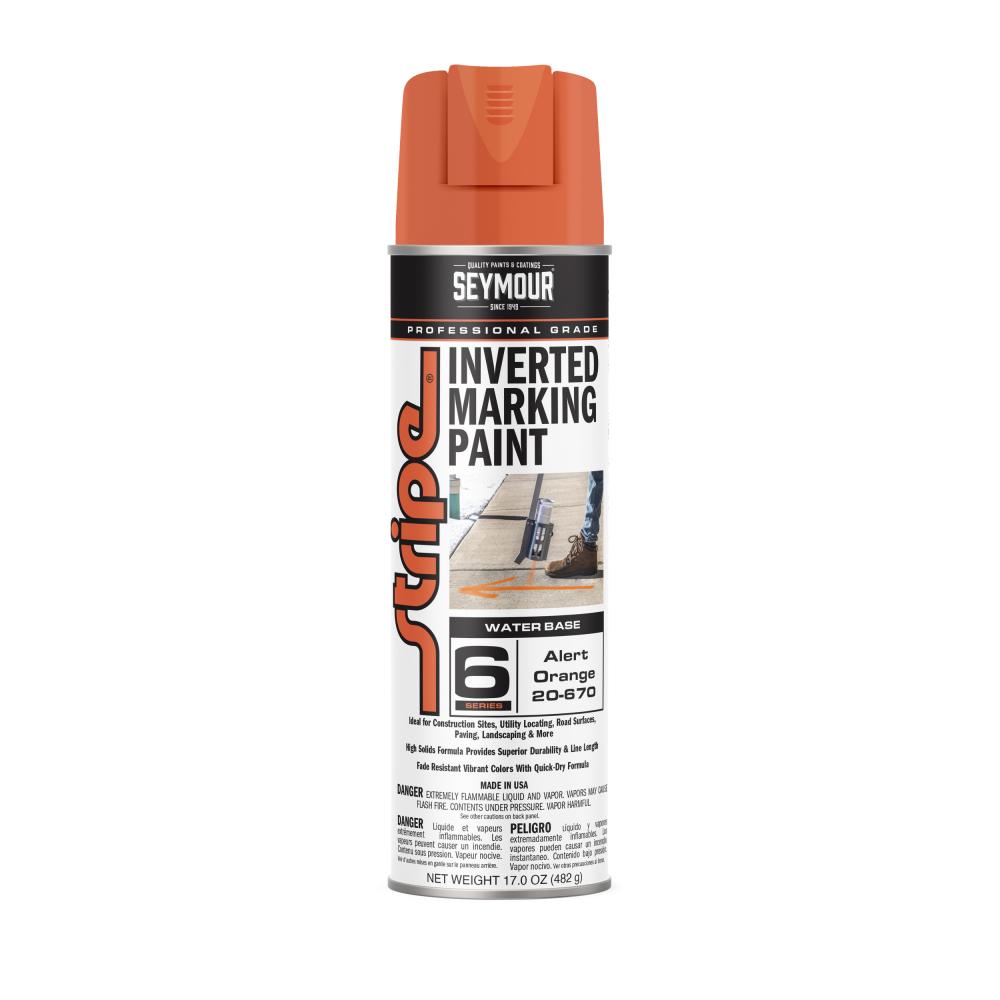 20-670 Seymour 20 oz. Water Based Marking Paint,  Alert Orange (17 oz.)<span class=' ItemWarning' style='display:block;'>Item is usually in stock, but we&#39;ll be in touch if there&#39;s a problem<br /></span>