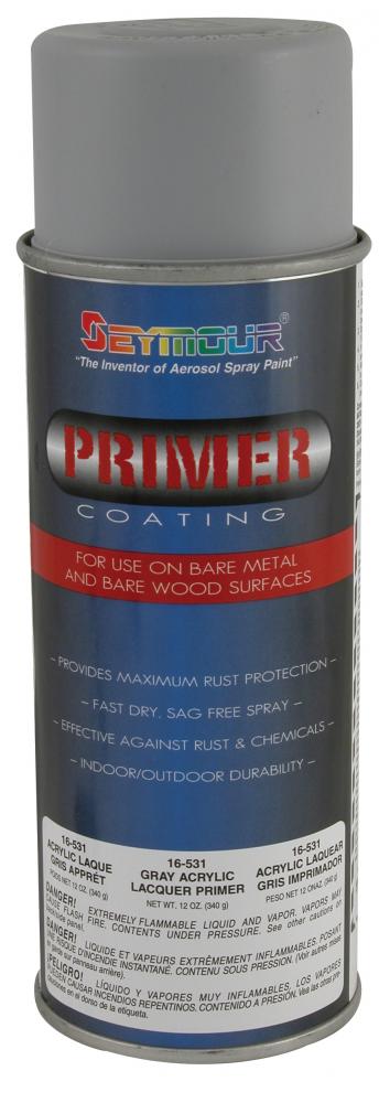 16-531 Seymour Hi-Tech Acrylic Lacquer Primer, Gray (12 oz.)<span class=' ItemWarning' style='display:block;'>Item is usually in stock, but we&#39;ll be in touch if there&#39;s a problem<br /></span>