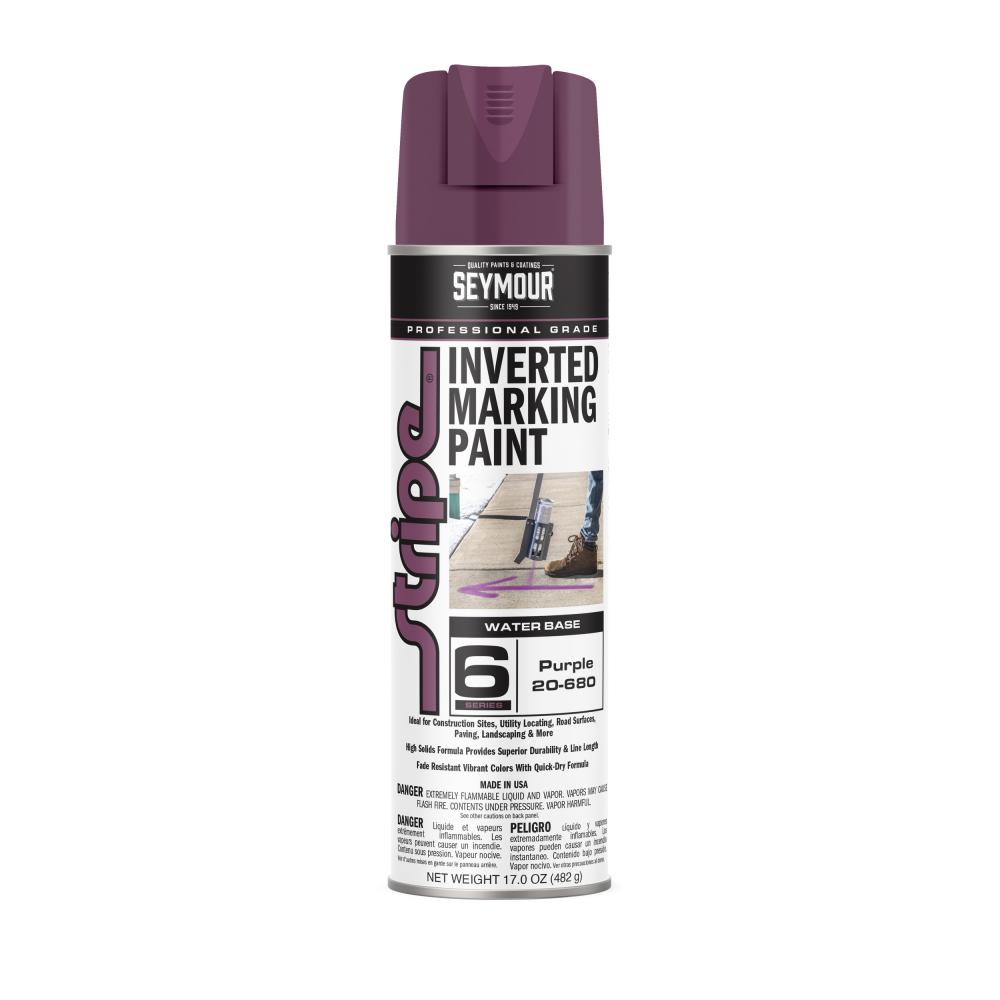 20-680 Seymour 20 oz. Water Based Marking Paint, Purple (17 oz.)<span class=' ItemWarning' style='display:block;'>Item is usually in stock, but we&#39;ll be in touch if there&#39;s a problem<br /></span>
