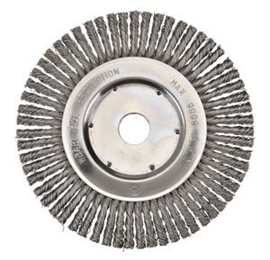 150mm, 0.5mm Wire, 52 knots, Pipeline Wheel Brush with 22.2mm bore<span class=' ItemWarning' style='display:block;'>Item is usually in stock, but we&#39;ll be in touch if there&#39;s a problem<br /></span>