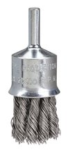 Bordo 5120-25.5 - 25mm, 0.5mm 316 Stainless Steel Wire, High Speed Twist Knot End Brush 1/4" round spindle