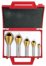 Bordo 3850-S - 5 Piece TiN Cross Hole Countersink Set
