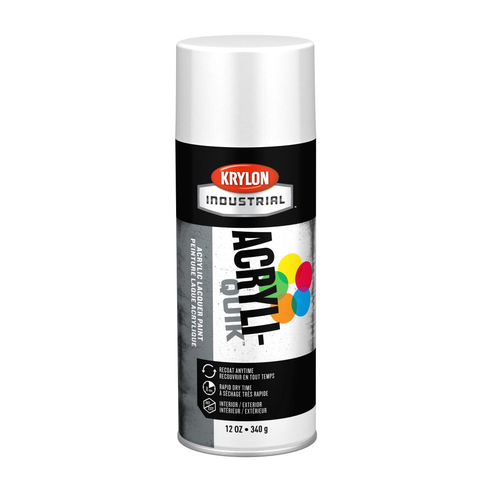 Krylon Industrial Acryli-Quik, Gloss White, 12 oz.<span class=' ItemWarning' style='display:block;'>Item is usually in stock, but we&#39;ll be in touch if there&#39;s a problem<br /></span>