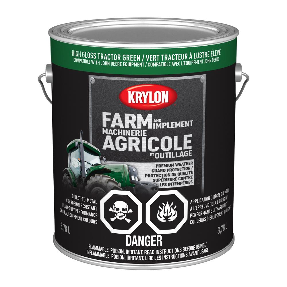 Krylon® Farm & Implement Paint Brush On, High Gloss, John Deere Green, 3.78 L<span class=' ItemWarning' style='display:block;'>Item is usually in stock, but we&#39;ll be in touch if there&#39;s a problem<br /></span>