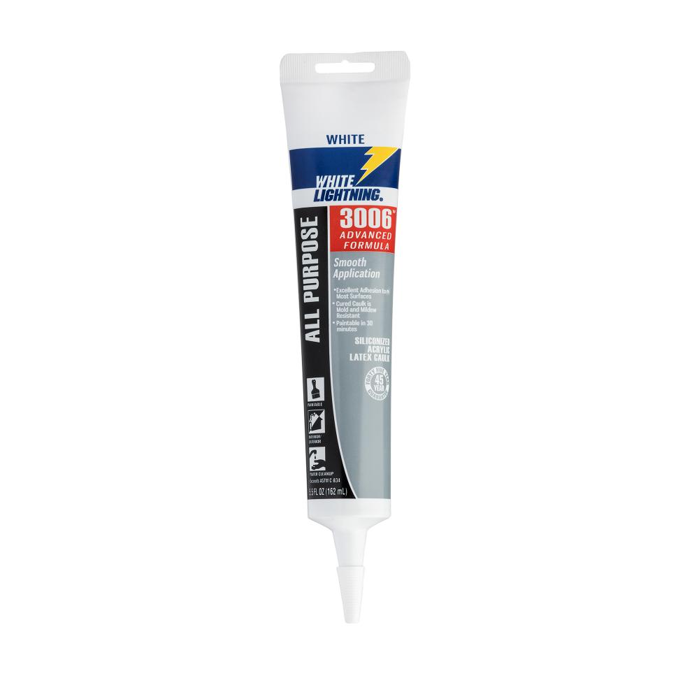 White Lighting® 3006™ Advanced Formula Caulk, White, 162 mL<span class=' ItemWarning' style='display:block;'>Item is usually in stock, but we&#39;ll be in touch if there&#39;s a problem<br /></span>