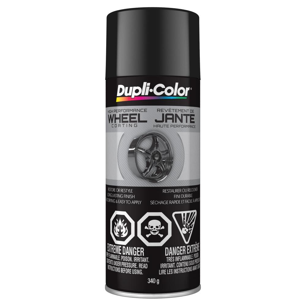 Dupli-Color® Wheel Coating, Gloss, Black, 340 g<span class=' ItemWarning' style='display:block;'>Item is usually in stock, but we&#39;ll be in touch if there&#39;s a problem<br /></span>