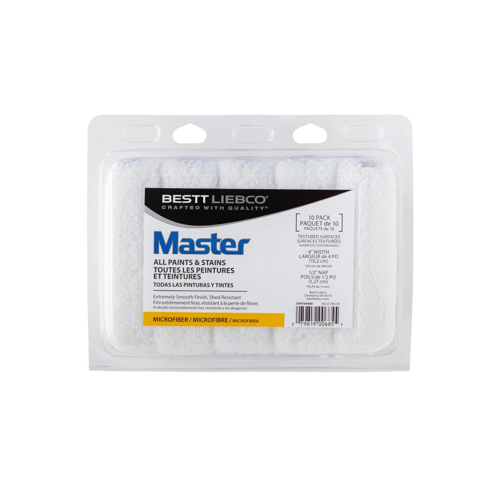 Master 4&#34; x 1/2&#34; Microfiber Clamshell Ten Pack<span class=' ItemWarning' style='display:block;'>Item is usually in stock, but we&#39;ll be in touch if there&#39;s a problem<br /></span>