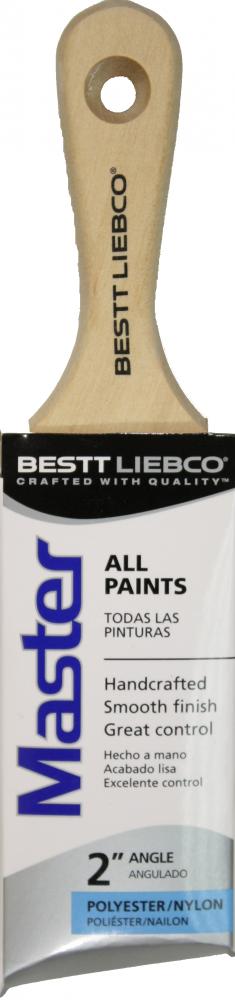 Bestt Liebco Master Polyester/Nylon Angle Sash Brush, 2 in. Short<span class=' ItemWarning' style='display:block;'>Item is usually in stock, but we&#39;ll be in touch if there&#39;s a problem<br /></span>