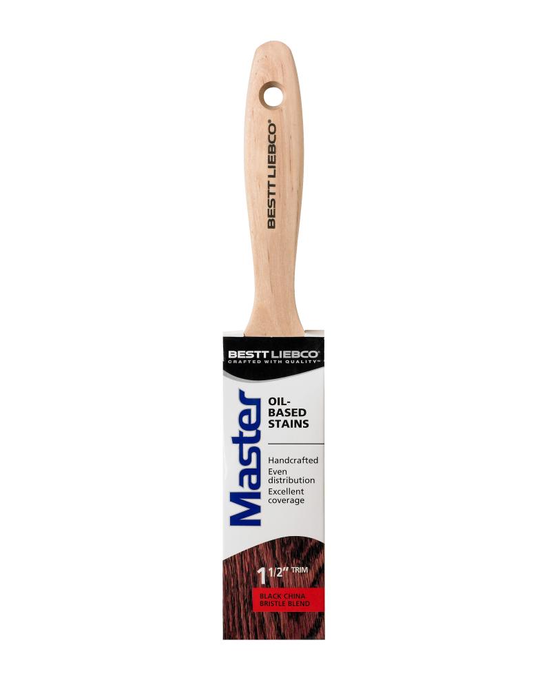 Bestt Liebco Master Oil Based Stain Trim Brush, 1-1/2 in.<span class=' ItemWarning' style='display:block;'>Item is usually in stock, but we&#39;ll be in touch if there&#39;s a problem<br /></span>