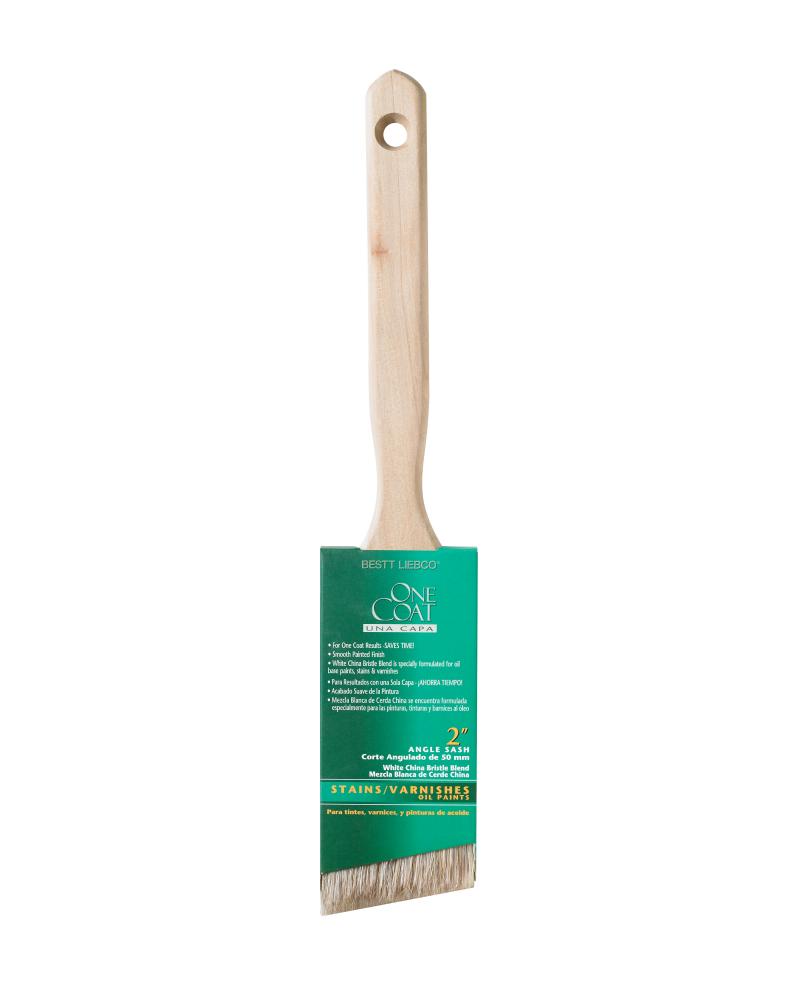Bestt Liebco One Coat White China Angle Sash Brush<span class=' ItemWarning' style='display:block;'>Item is usually in stock, but we&#39;ll be in touch if there&#39;s a problem<br /></span>