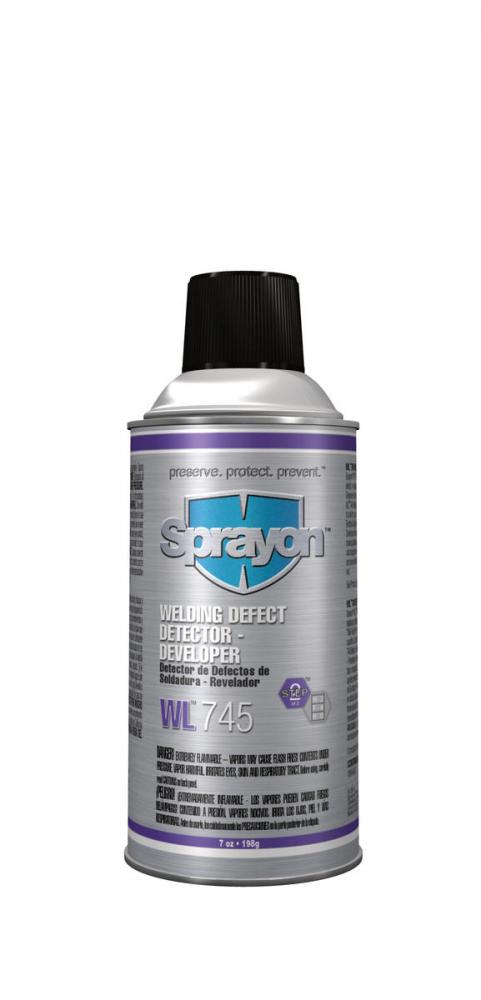 Sprayon WL745 Welding Defect Detector - Developer, 7 oz.<span class=' ItemWarning' style='display:block;'>Item is usually in stock, but we&#39;ll be in touch if there&#39;s a problem<br /></span>