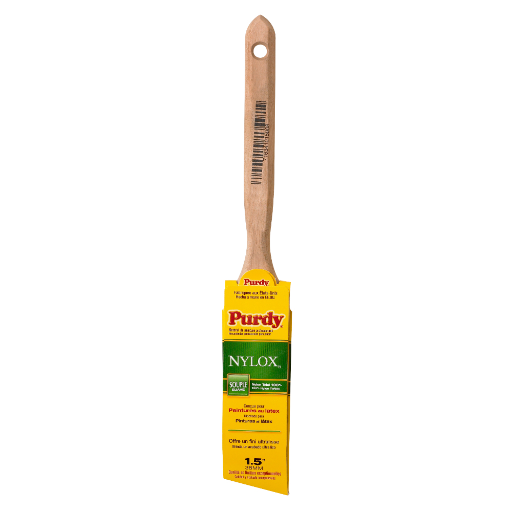 Purdy 1-1/2&#34; Nylox Glide Angular Trim Brush<span class=' ItemWarning' style='display:block;'>Item is usually in stock, but we&#39;ll be in touch if there&#39;s a problem<br /></span>