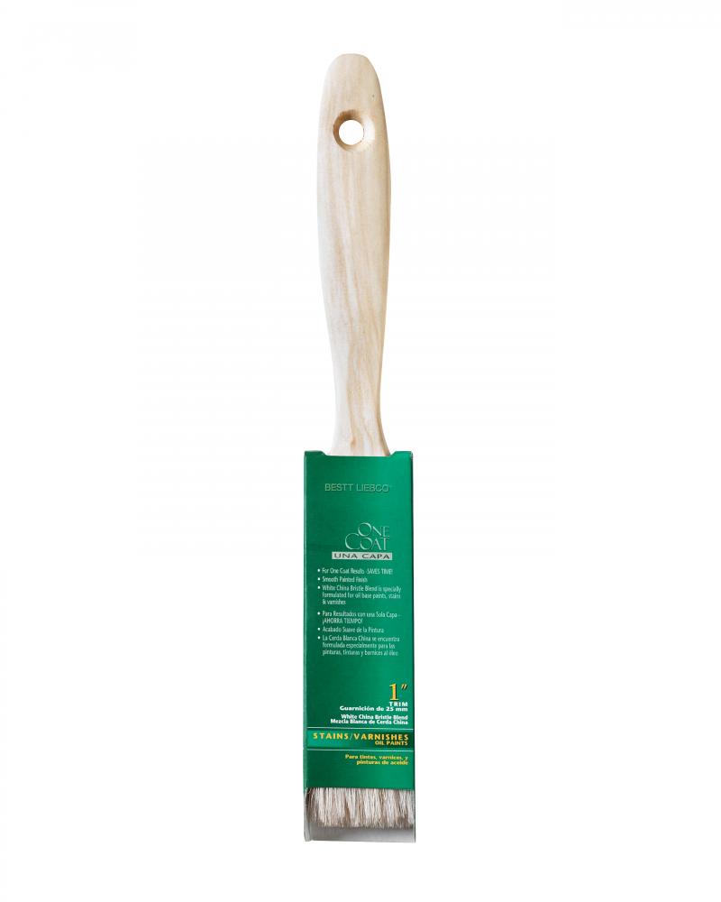 Bestt Liebco One Coat White China Trim and Wall Brush, 1 inch<span class=' ItemWarning' style='display:block;'>Item is usually in stock, but we&#39;ll be in touch if there&#39;s a problem<br /></span>