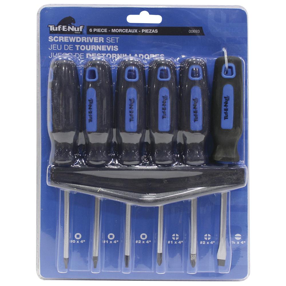 6pc Soft Grip Screwdriver Set - Clamshell<span class=' ItemWarning' style='display:block;'>Item is usually in stock, but we&#39;ll be in touch if there&#39;s a problem<br /></span>