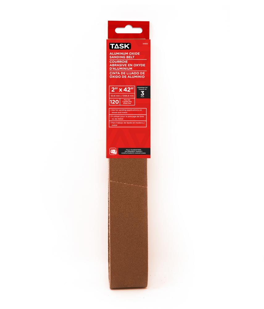 2&#34; X 42&#34; ALUMINUM OXIDE SANDING BELT, 120 GRIT - 3/PACK<span class=' ItemWarning' style='display:block;'>Item is usually in stock, but we&#39;ll be in touch if there&#39;s a problem<br /></span>