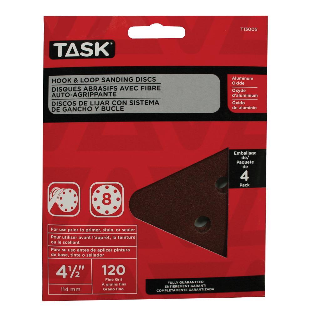 4-1/2&#34; 8 Hole 120 Grit Hook & Loop Sanding Discs - 4/pack<span class=' ItemWarning' style='display:block;'>Item is usually in stock, but we&#39;ll be in touch if there&#39;s a problem<br /></span>